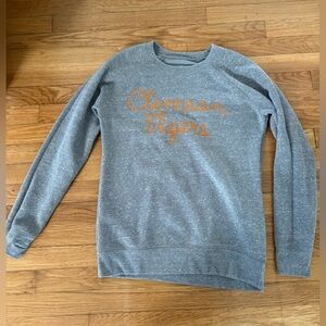 Pressbox Gray Clemson Tigers Sweatshirt